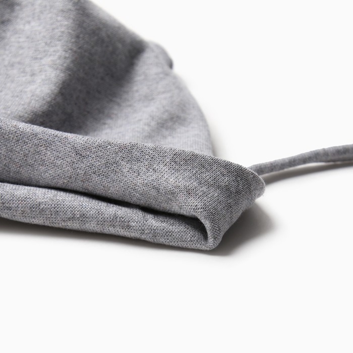 Шапка-мишка для девочки, цвет серый меландж, размер 42-46 Шапка-мишка для девочки, цвет серый меландж, размер 42-46