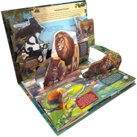 Энциклопедия «Хищники» книжка-панорамка, POP UP Энциклопедия «Хищники» книжка-панорамка, POP UP