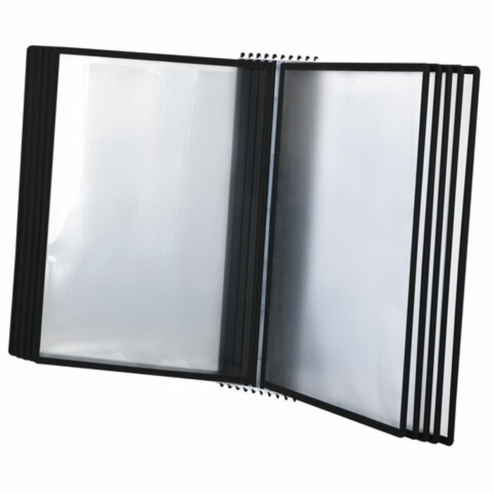 Демосистема настенная на 10 панелей А4 STAFF, черные Демосистема настенная на 10 панелей А4 STAFF, черные