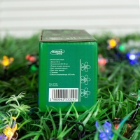 Гирлянда &laquo;Нить&raquo;, 4.5 м, с насадками в виде ромашек, IP44, 30 LED, 2 режима, солнечная батарея, тёмная нить, свечение мульти