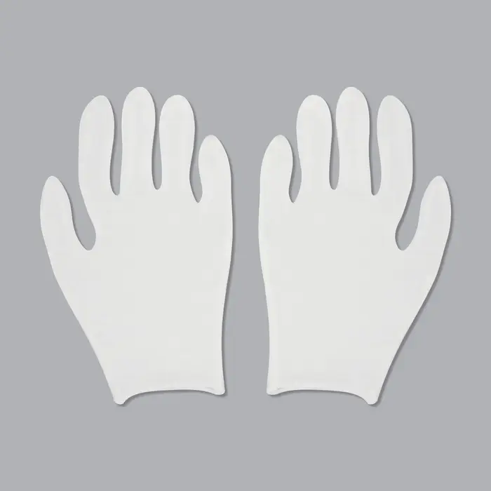 Набор перчаток хлопковых 12пар р-р S бел пакет накл QF