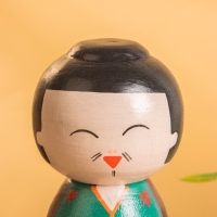 Деревянная кукла кокеши "Фудзико" 9х9х21 см