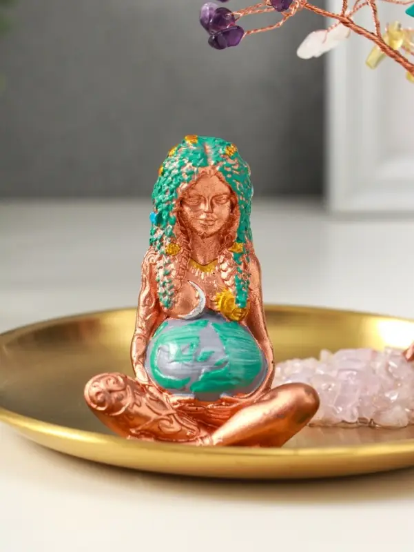 Сувенир бонсай "Дерево 7 чакр и мать-земля" 14х14х12 см