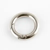 Кольца-карабины 6,7гр d16/24мм 4мм (наб 2шт цена за наб) серебряный TR