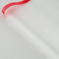 Плёнка для цветов матовая упаковочная &laquo;Кайма&raquo; красная 0,5х9 м