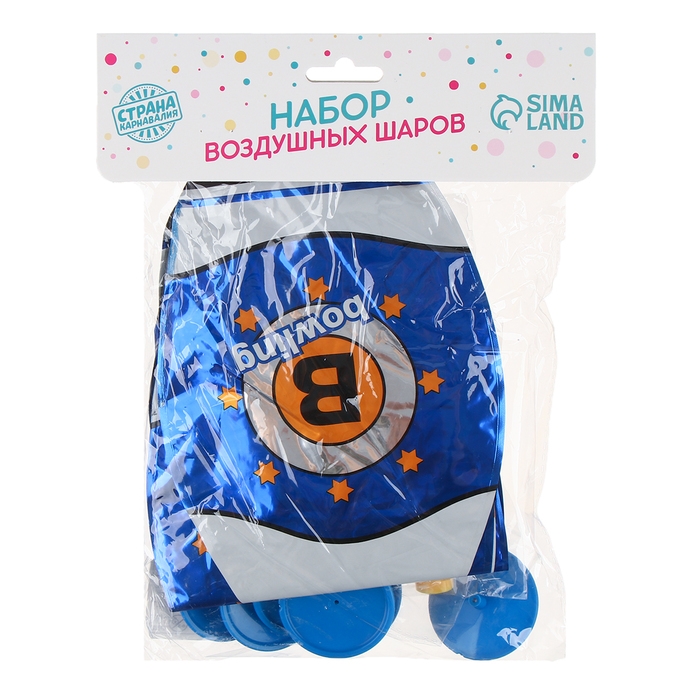 Набор фольгированных шаров 16" &laquo;Боулинг&raquo;, под воздух