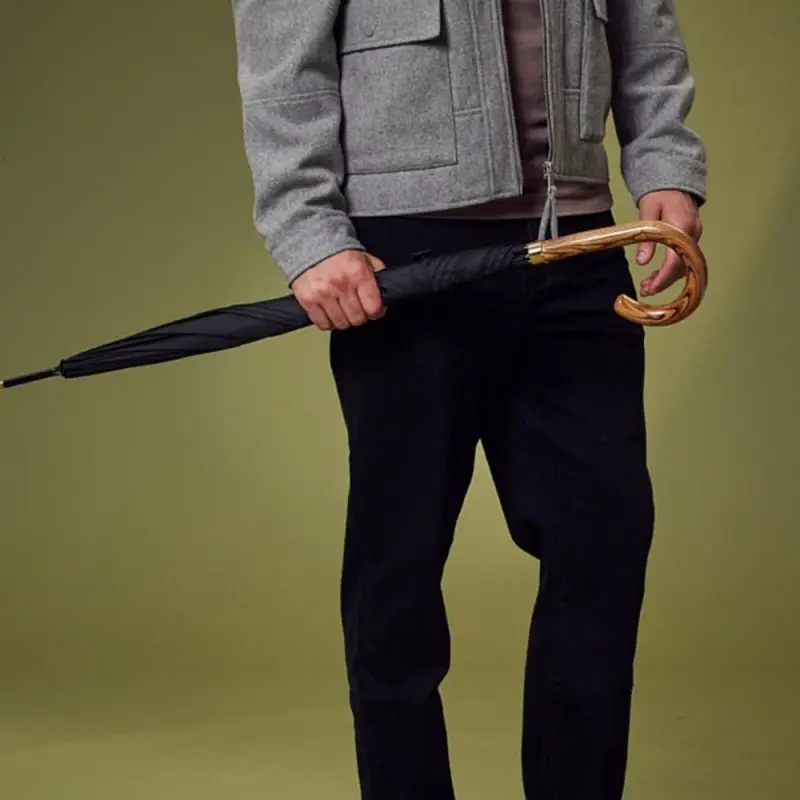 Зонт-трость Commissioner, черный