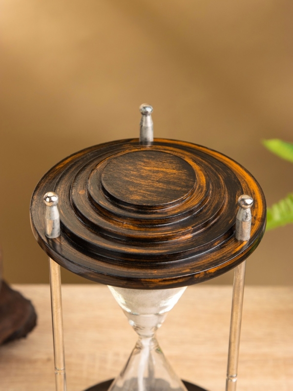 Песочные часы Песочные часы "Сансет" 12,5х12,5х25,5 см, дерево, сталь