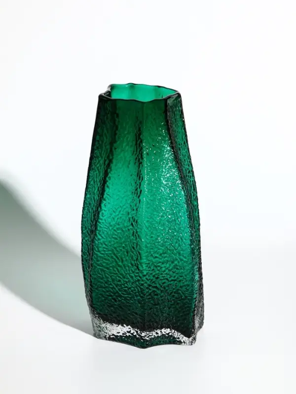 Ваза стекло настольная "Дженис" 25х12х8 см, зелёный