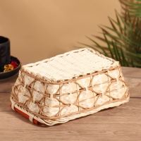 Корзина плетеная 23x17x9 см, ротанг