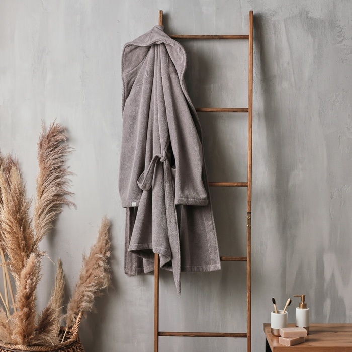 Халат махровый мужской SL HOME: Basic Халат махровый мужской SL HOME: Basic "Софт Мист", размер S, 100% хлопок, 420 г/м2