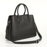 Сумка женская на молнии TEXTURA, средний размер, цвет тёмно-серый