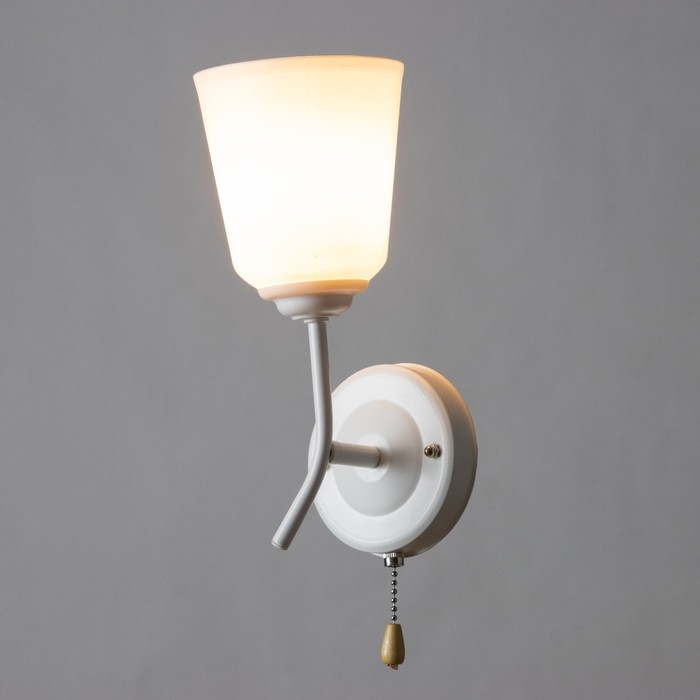 Бра Бра "Онлайн" (цил.) 1х15Вт Е27 МОДЕЛЬ:BR 02074 белый 10,5х15х27см