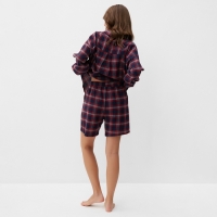 Пижама женская (рубашка и шорты) KAFTAN размер 40-42, синий Пижама женская (рубашка и шорты) KAFTAN размер 40-42, синий