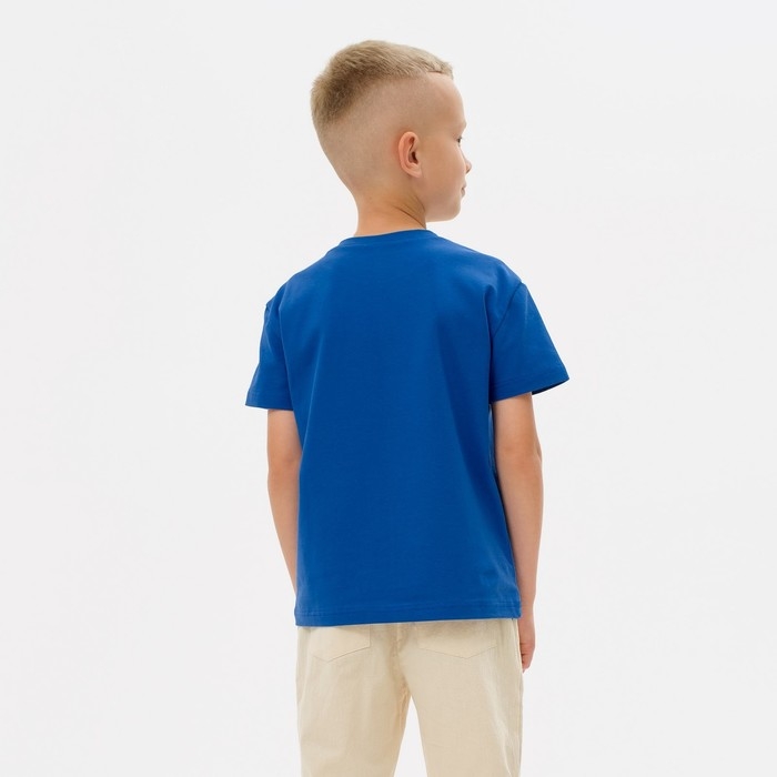 Футболка детская Basic line цвет электрик, рост 140