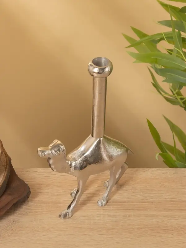Подсвечник "Верблюд" алюминий 16х5х26 см