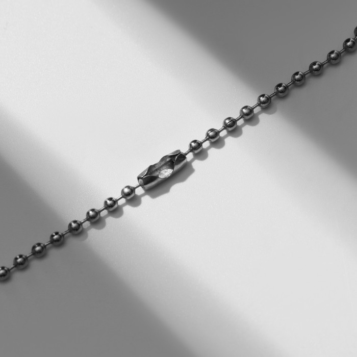 Кулон мужской &laquo;Клык&raquo; тонкий, цвет серебро, 50 см