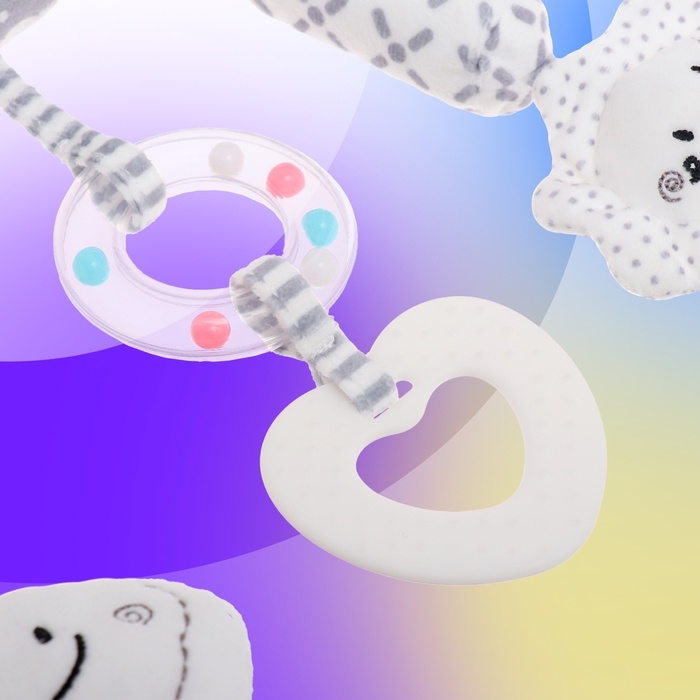 Подвеска на кроватку и коляску &laquo;Котик&raquo;, музыкальная, свет