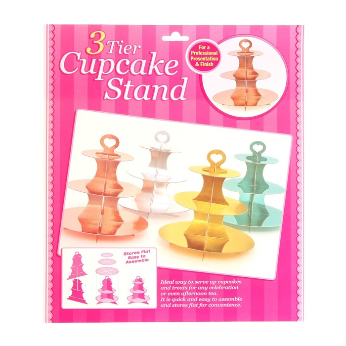 Подставка для пирожных &laquo;Нежность&raquo;, цвет серебряный