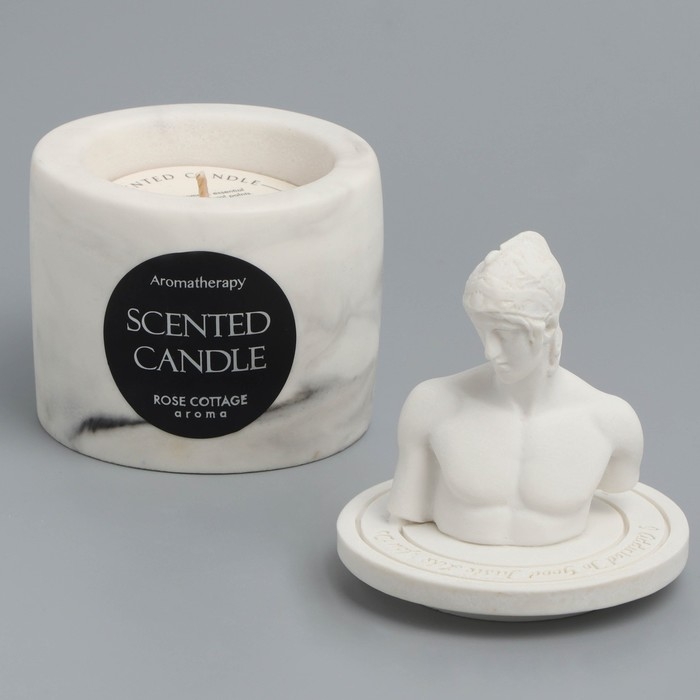 Свеча в бетоне ароматическая "Шангрила", соевый воск