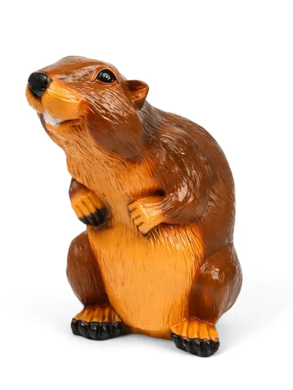 Садовая фигура из полистоуна &laquo;Бобер&raquo;, 43&times;38&times;24 см