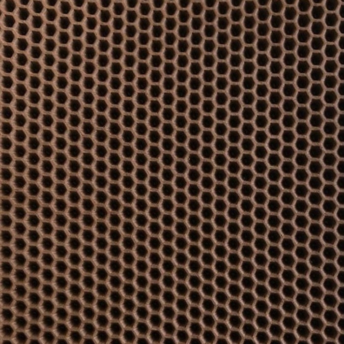 Коврик eva универсальный Grand Caratt, Соты 130 х 80 см, коричневый