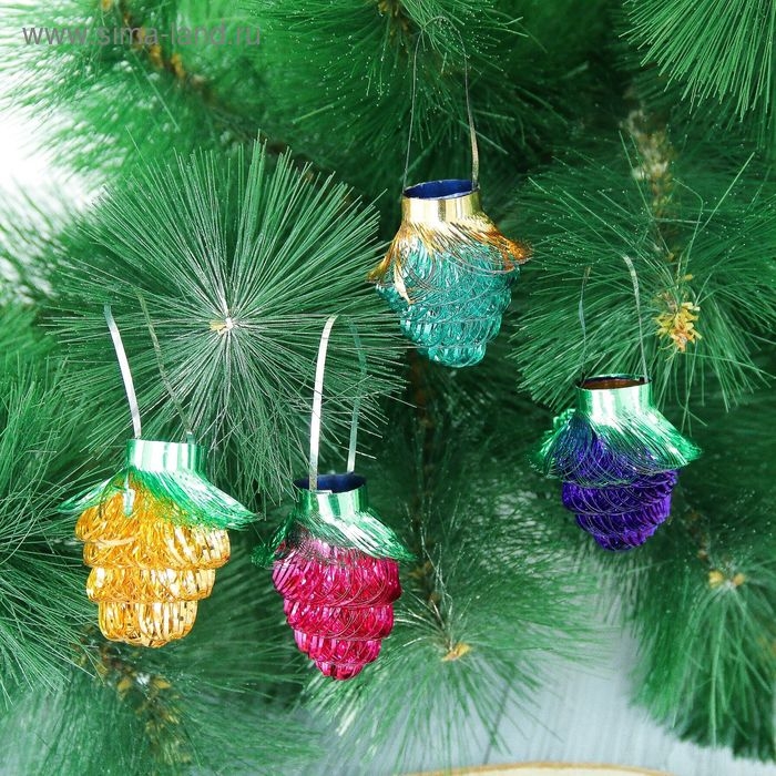 Ёлочное украшение из фольги &laquo;Слана. Ягодка&raquo;, 4 см, МИКС