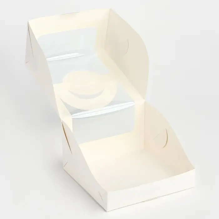 Коробка под бенто-торт с окном &laquo;Для тебя&raquo;, 14 х 14 х 8 см