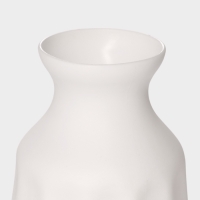 Ваза для цветов Stamping, пластик, 10.3&times;6.8&times;14 см, белая