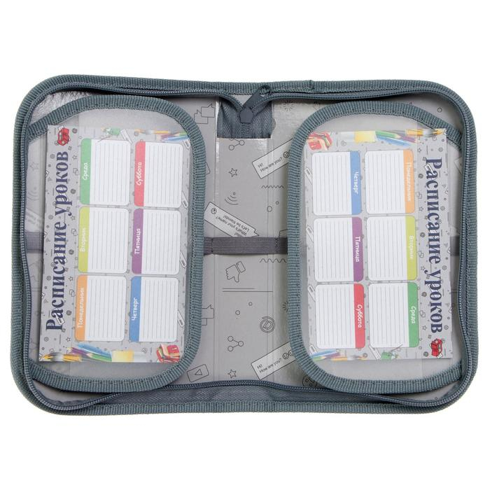 Пенал 1 секция, 130 х 210 х 40 мм, 2 откидные планки, тканевый, Calligrata TOP, Content "Камуфляж"