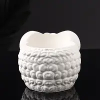 Кашпо "Баран" 12х10х7 см, натуральный, гипс