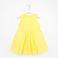 Платье для девочки с карманами KAFTAN, размер 34 (122-128), цвет жёлтый