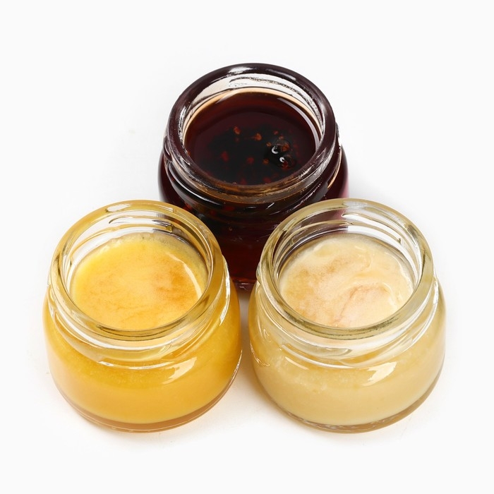 Новый год! Подарочный набор &laquo;Согревайся этой зимой&raquo;, два Мёд кремовыйа и варенье с шишками, 3 х 30 г