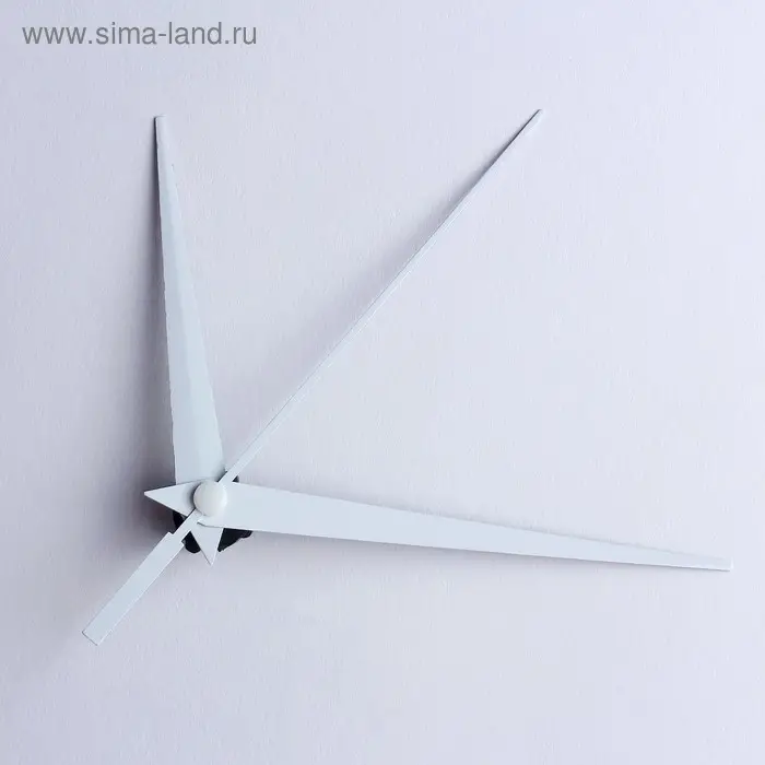Комплект из 3-х стрелок для часов, 75,93,143 мм, (фасовка 100 наборов), белые
