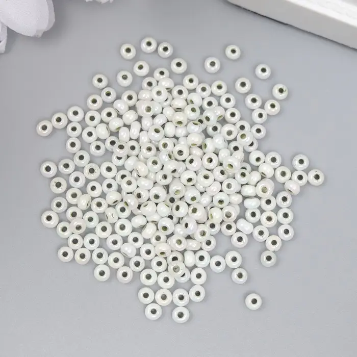 Бисер стекло 8/0 "Цветная серединка. Оливки" 10 гр