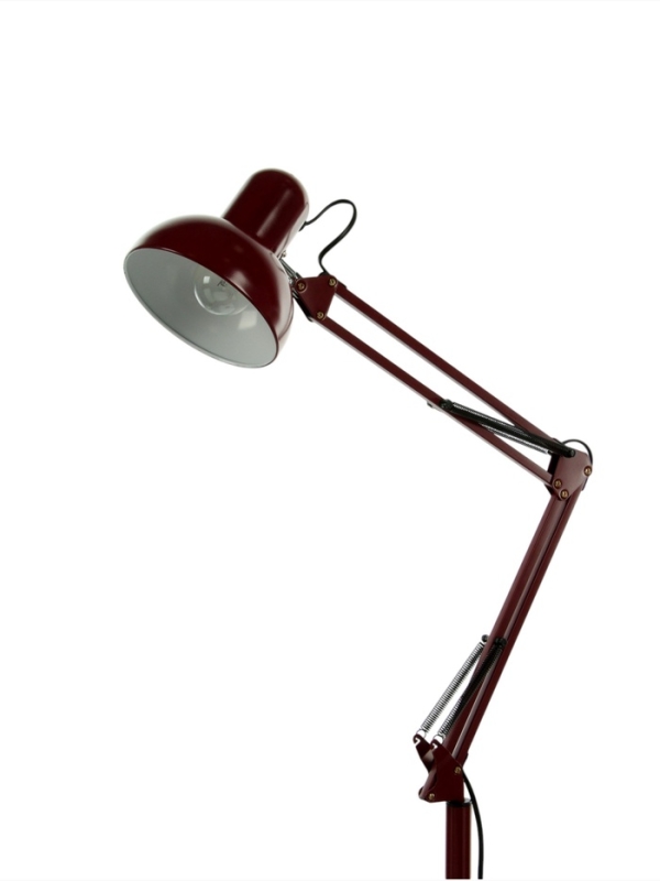 Торшер "Валли" 1х40Вт Е27 бордовый 28,5х28,5х178см