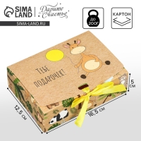 Коробка подарочная, упаковка, &laquo;Подарочек&raquo;, 16.5 х 12 х 5 см