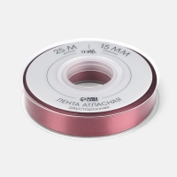 Лента атласная двухсторонняя №0789 15мм*25&plusmn;1м бордовый TR