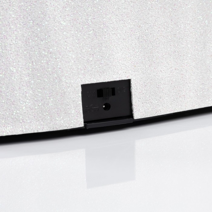 Светодиодная фигура &laquo;Поезд и снеговик&raquo; 20 &times; 20 &times; 16 см, полистоун, батарейки ААх3 (не в комплекте), USB, свечение тёплый белый