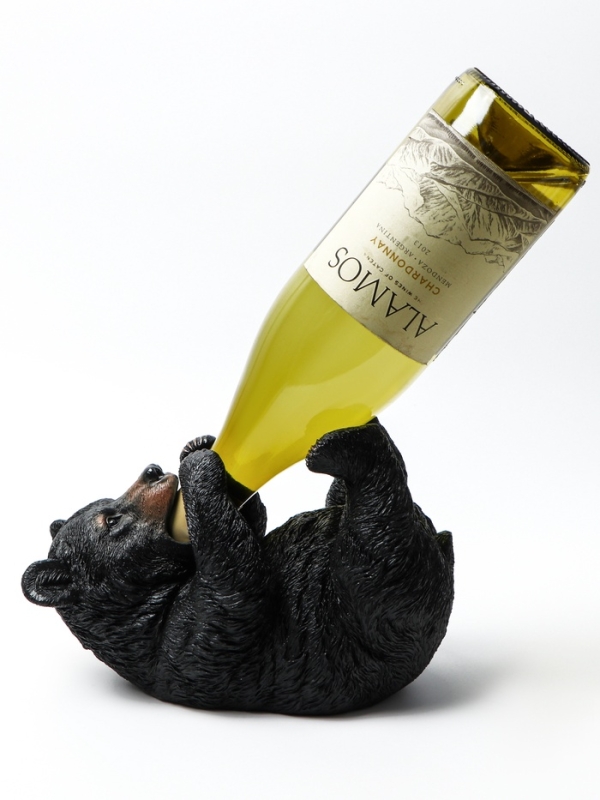 Подставка для бутылки "Мишка" 21х11х15см