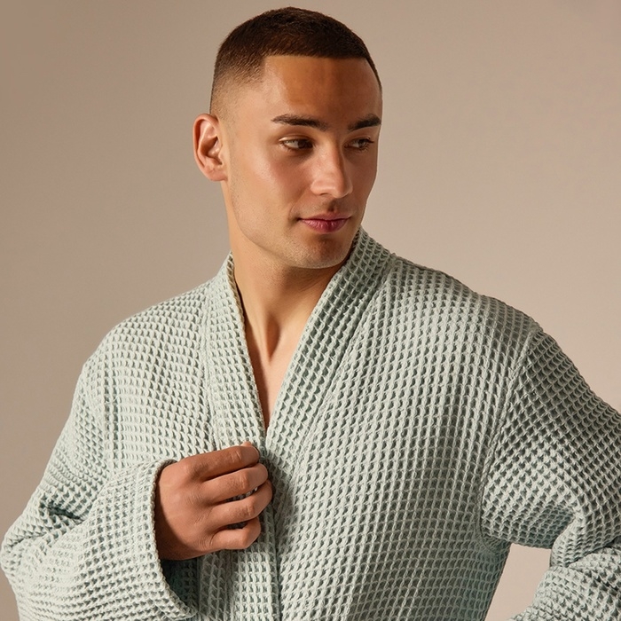 Халат вафельный мужской SL HOME: Boho Халат вафельный мужской SL HOME: Boho "Аззура", размер XL, 100% хлопок, 280 г/м2