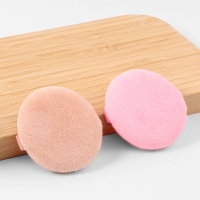 Набор д/макияжа 4шт: 2 пуховки, 2 спонжа латекс/полиэстер роз/беж пакет QF