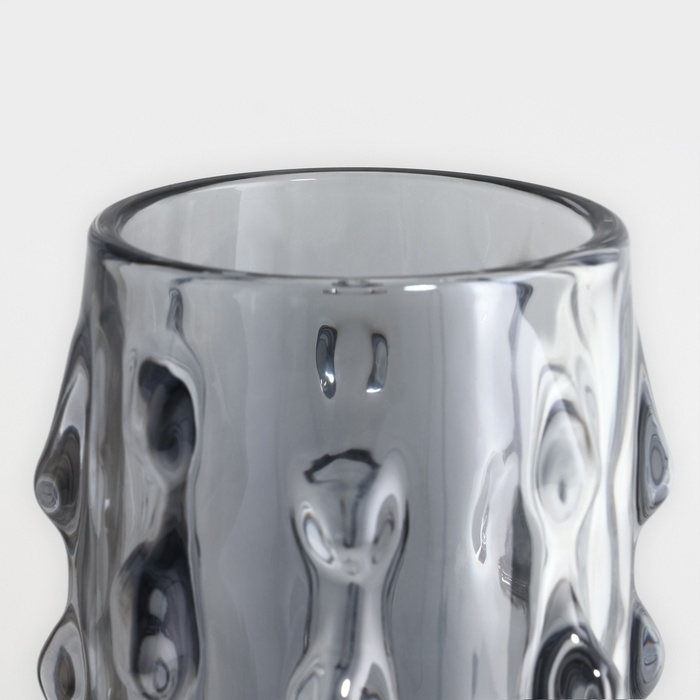 Ваза для цветов &laquo;Джорджия&raquo; из прозрачного черного стекла 30 х 10 х 10 см