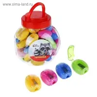 Точилка пластиковая &laquo;Класс&raquo;, с контейнером, МИКС