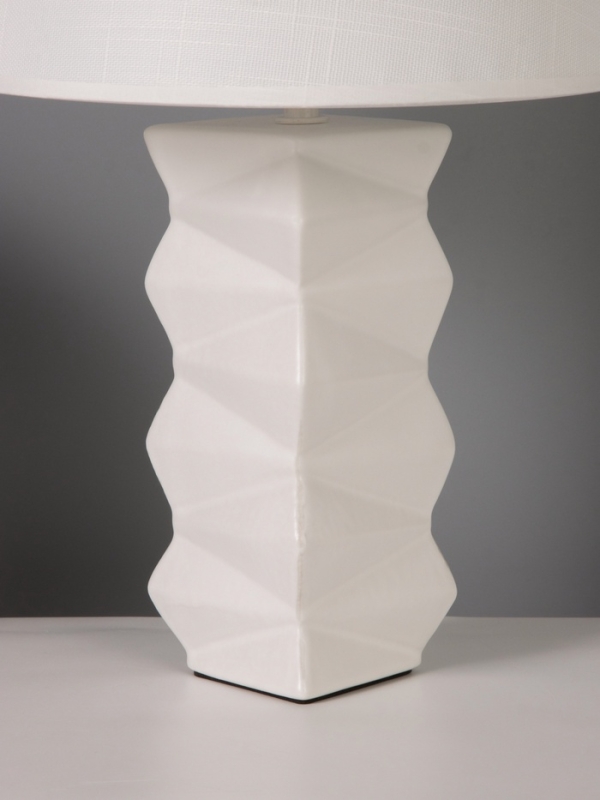 Лампа настольная "Мозайка" 40Вт Е14 белый 24х24х38см