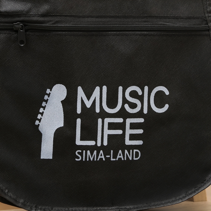 Чехол для гитары Music Life, черный, 105 х 41 см Чехол для гитары Music Life, черный, 105 х 41 см