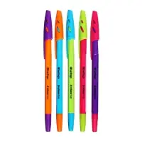 Ручка шариковая Berlingo Tribase Fuze, узел 0.7 мм, чернила синие, МИКС