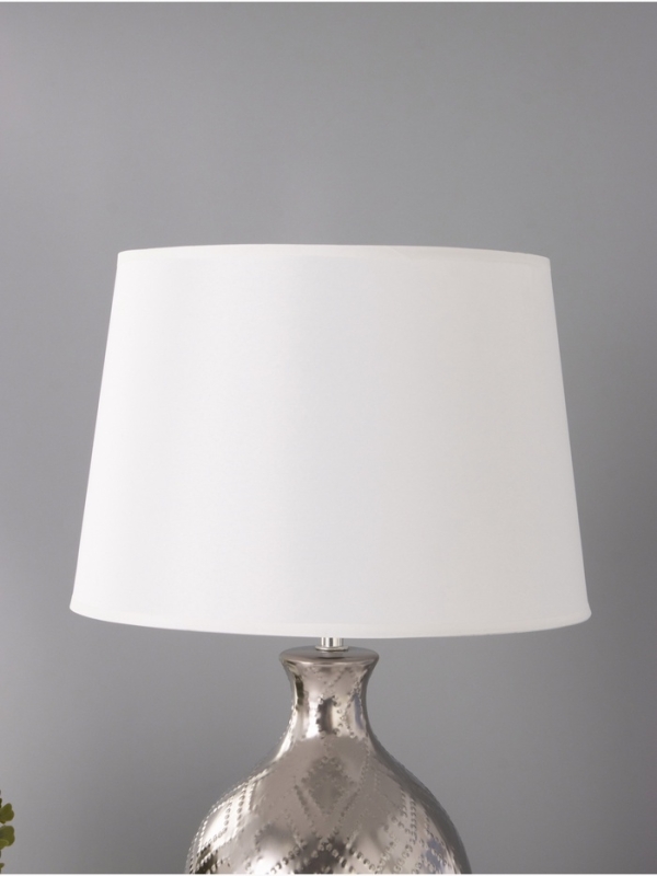 Настольная лампа "Чиппер" 1х15Вт Е14 серебро 30х30х47см