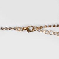 Колье &laquo;Голливуд&raquo; круги в узорах, цвет белый в золоте, 30 см