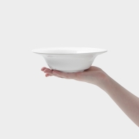 Тарелка глубокая Hanna Kn&ouml;vell, d=19.8 см, фарфор, белая